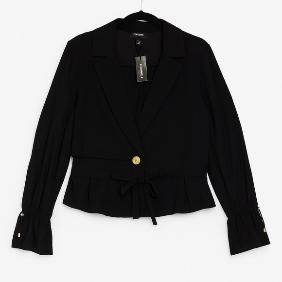 Express Jackets & Blazers - 🖤 Express Super Soft Drawstring Utility Jacket | L | NWT 🖤